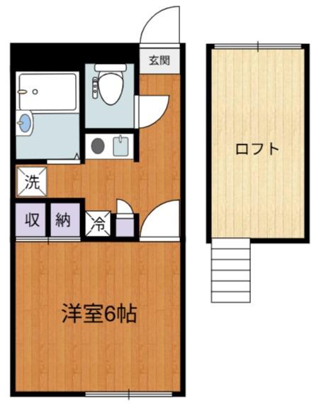 KEITA(1K/1階)の間取り写真