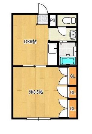 アビリオ(1LDK/2階)の間取り写真
