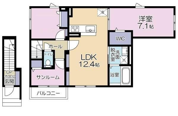 サニーレジデンス(2SLDK/2階)の間取り写真