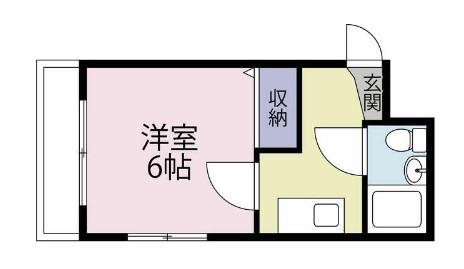 サンアートビル21(ワンルーム/3階)の間取り写真