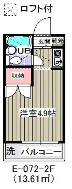 メゾン・ドモ(1K/2階)の間取り写真