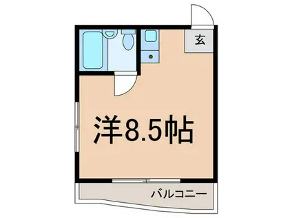 スカイハイツ奥沢(ワンルーム/4階)の間取り写真