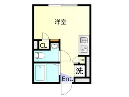 インベスト蒲田45(ワンルーム/1階)の間取り写真