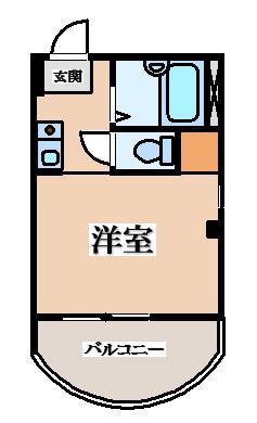 SENSE SNT(ワンルーム/4階)の間取り写真