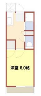 プティメゾンIII(1K/1階)の間取り写真