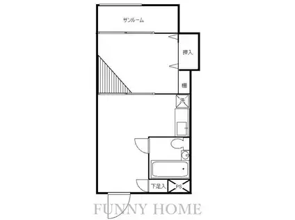 プラザ・ローヤル5(ワンルーム/7階)の間取り写真