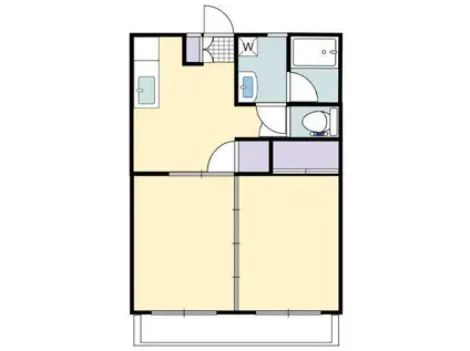第2メゾンセンチュリー(2DK/4階)の間取り写真