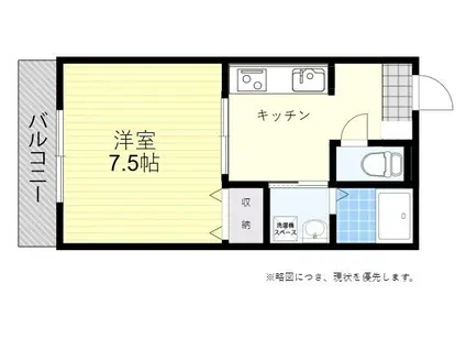 アディーヒルズ(1K/1階)の間取り写真