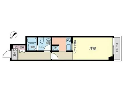 朝日井土ヶ谷マンション(1K/3階)の間取り写真