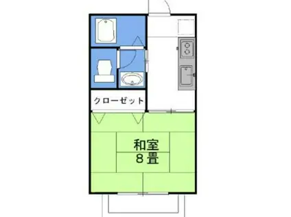 グラシアス・メルシー(1K/2階)の間取り写真