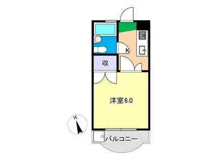 エリジアハイツ(1K/5階)の間取り写真