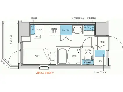 キャンパスヴィレッジ元住吉テラス(ワンルーム/9階)の間取り写真