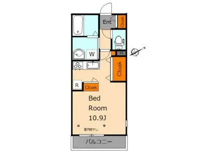 VIALE吉祥寺(ワンルーム/4階)の間取り写真