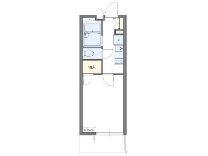 アドミラブールユキコ(1K/2階)の間取り写真