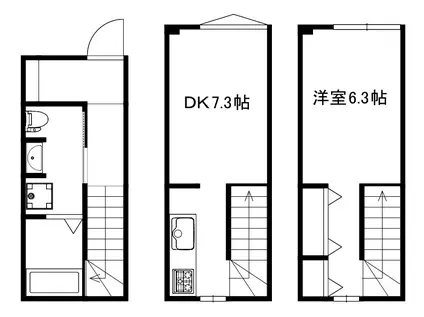 MOK-TERRACE TR-OHANAJAYA(1DK/1階)の間取り写真