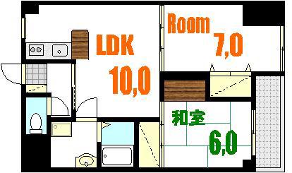 ISTYLE FUNAIRI(2LDK/5階)の間取り写真