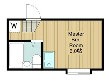 ウエストコート久我山B棟(ワンルーム/1階)の間取り写真