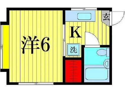 ライフステージ本田コーポ(1K/1階)の間取り写真