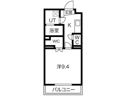 フォルテコート御殿場(1K/2階)の間取り写真
