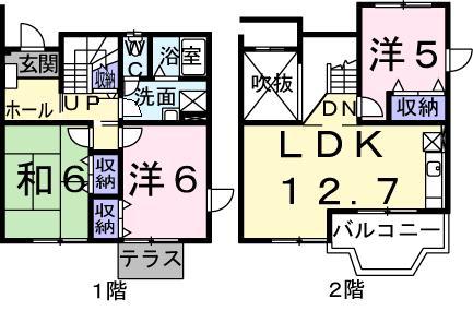 ドルチェ・モルティG(3LDK/1階)の間取り写真