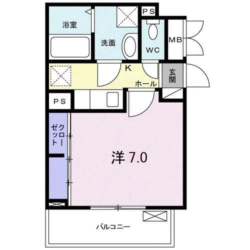 ベル ソフィア(1K/3階)の間取り写真