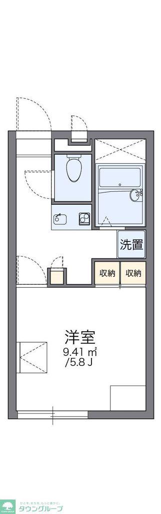 レオパレス成美(1K/2階)の間取り写真
