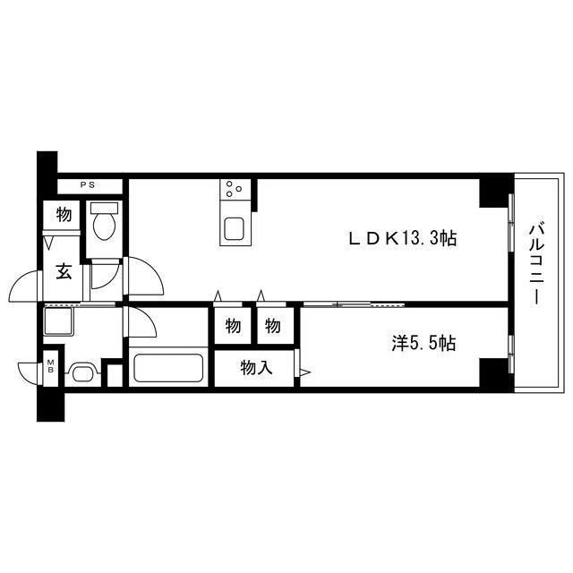 OAFLAT阿成(1LDK/1階)の間取り写真