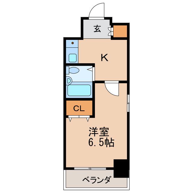 ライオンズマンション丸の内第5(1K/3階)の間取り写真