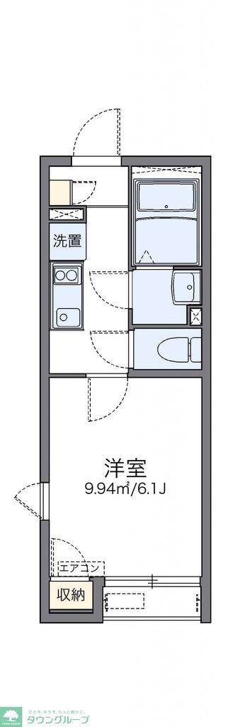 レオネクストスマイルエイト(1K/1階)の間取り写真