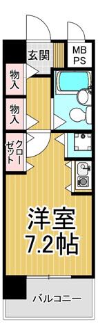 ルモンド西宮(ワンルーム/1階)の間取り写真