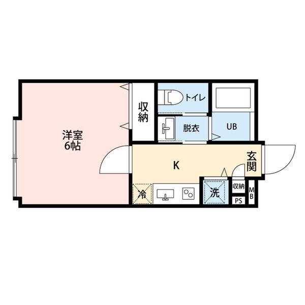 REVE STAGE(1K/2階)の間取り写真