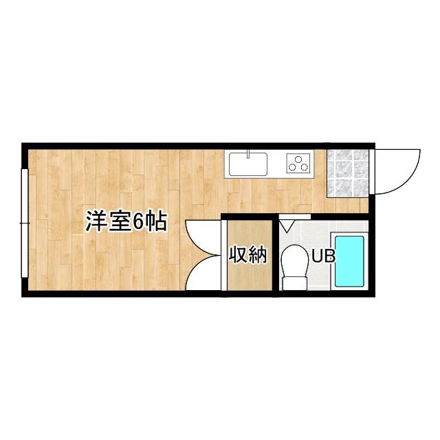 AT CELIS(1K/2階)の間取り写真