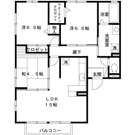 PRIMA CLASSE(3LDK/2階)の間取り写真