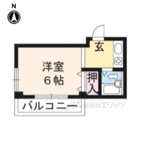 CASA22(1K/3階)の間取り写真