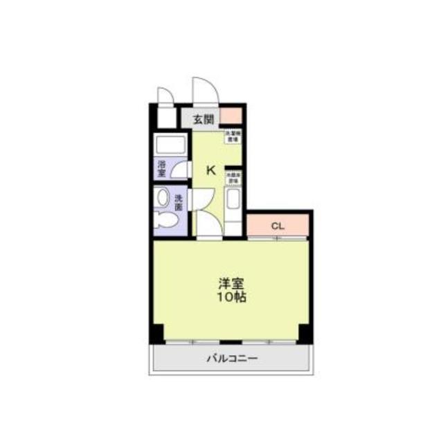 ヴィヴァーチェ日吉(1K/3階)の間取り写真