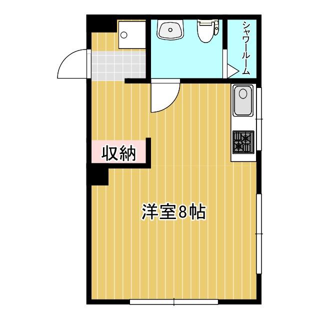 コーポ丸の内(ワンルーム/3階)の間取り写真