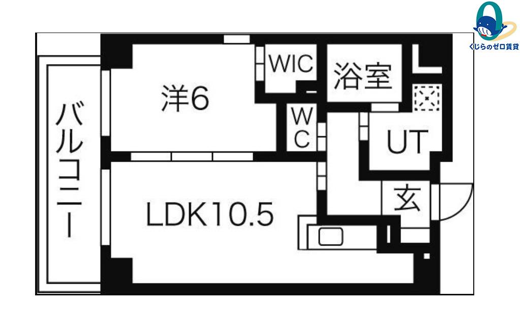 PREMIER IMMEUBLE(1LDK/4階)の間取り写真