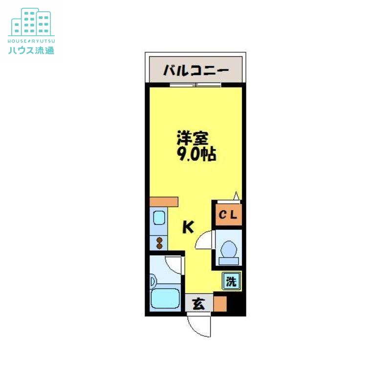 道ノ尾SC(ワンルーム/2階)の間取り写真