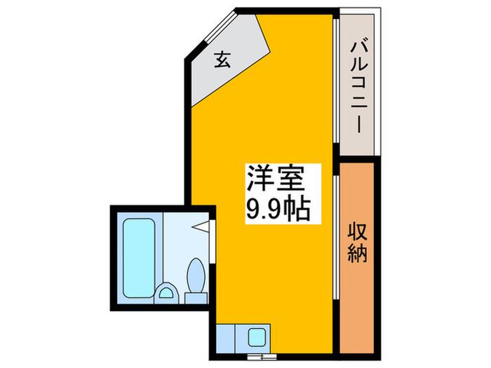 シーズコート住吉(ワンルーム/5階)の間取り写真