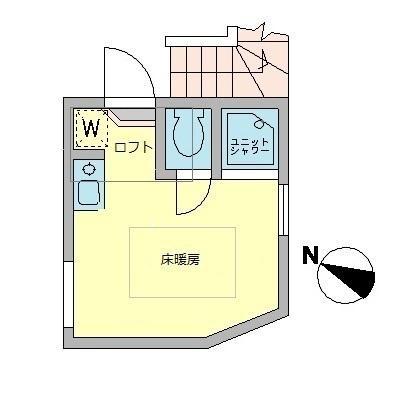 ドルチェ和泉(ワンルーム/2階)の間取り写真