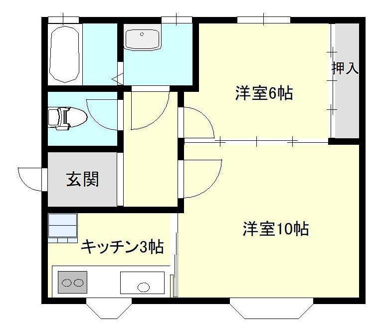 7Y-HOUSE(1LDK/1階)の間取り写真