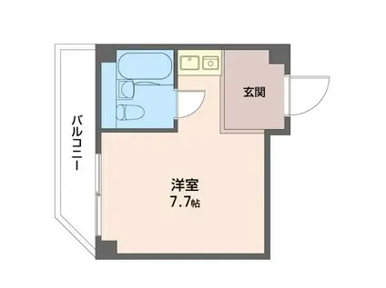 マルエイシティハイツ片倉(ワンルーム/3階)の間取り写真