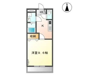 フェアリーII(1K/1階)の間取り写真