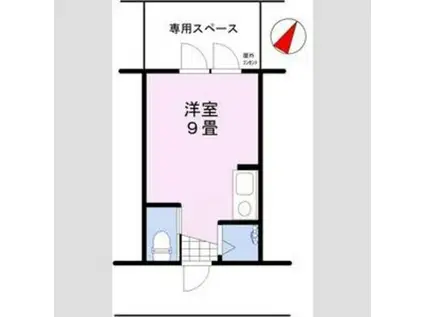 カーサ・クレガ(ワンルーム/1階)の間取り写真