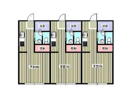 ハイム・ジュネス(1K/2階)の間取り写真