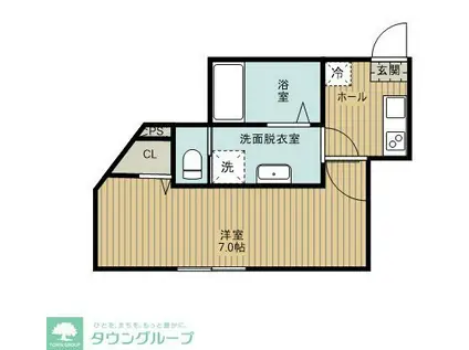 朝霞市朝志ヶ丘計画(1K/2階)の間取り写真