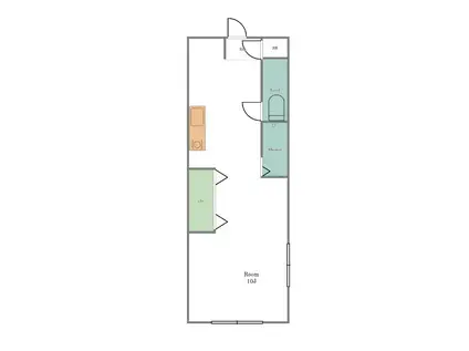 DIビル(ワンルーム/1階)の間取り写真