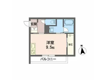 シャーメゾン アーブル(ワンルーム/1階)の間取り写真