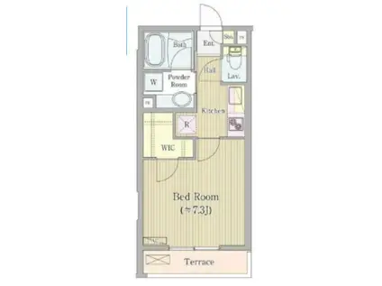 K′S COURT 高輪台(1K/3階)の間取り写真