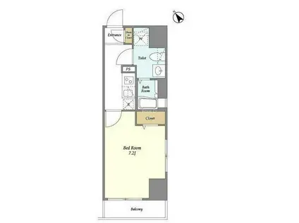 リバーレ日本橋三越前(1K/5階)の間取り写真